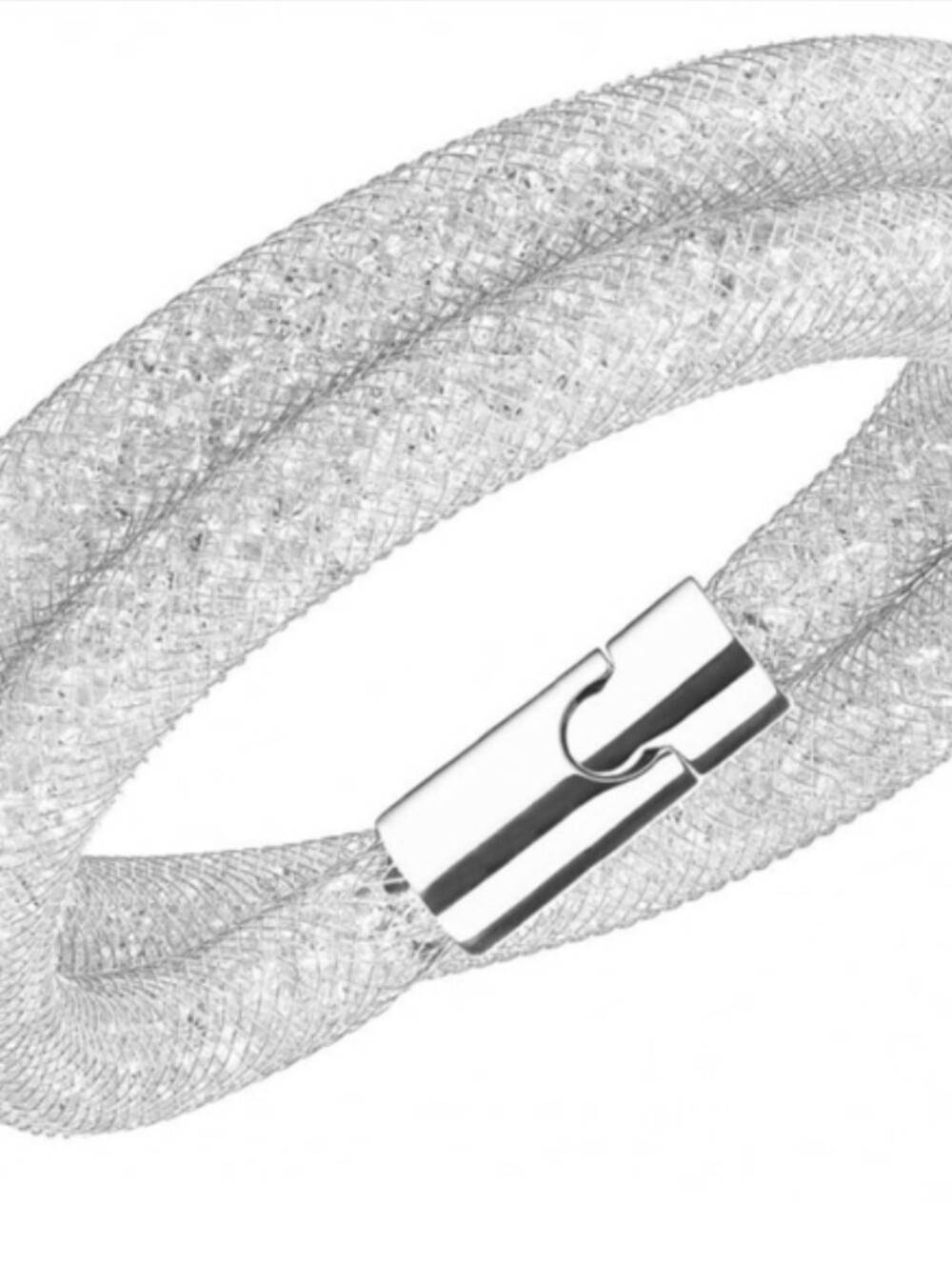 Swarovski Silver Crystal Mesh Wrap Bracelet